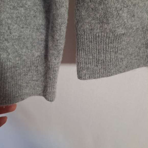 Quince Womens Gray Cashmere Long Sleeve Crew Neck Sweater Size Large - Picture 4 of 9